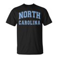 thumbnail image 1 of SR North Carolina Vintage State Nc Blue Text Unisex T-Shirt, 1 of 5