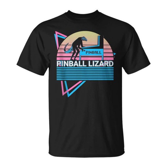 SR Pinball Lizard Pinball Machine Retro T-shirt
