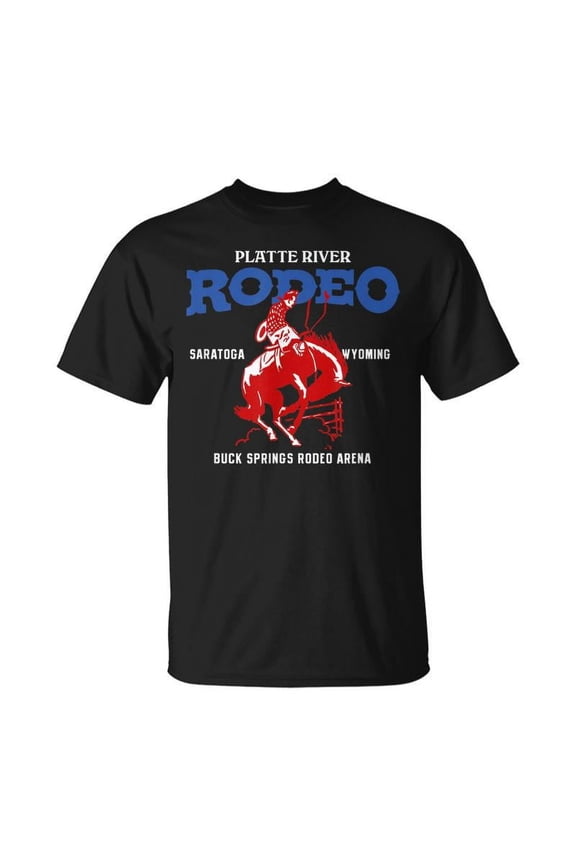 Platte River Rodeo Saratoga Wyoming Vintage Style T-shirt