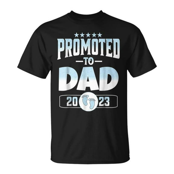 SR Promoted To Dad Est 2023 First Time Fathers Day T-shirt