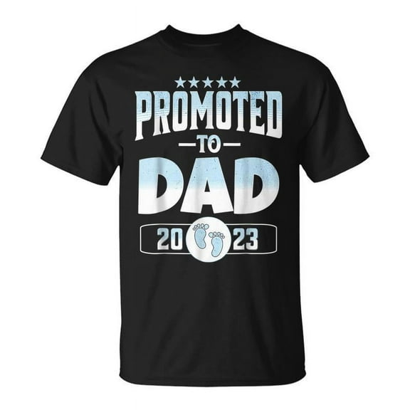 SR Promoted To Dad Est 2023 First Time Fathers Day T-shirt