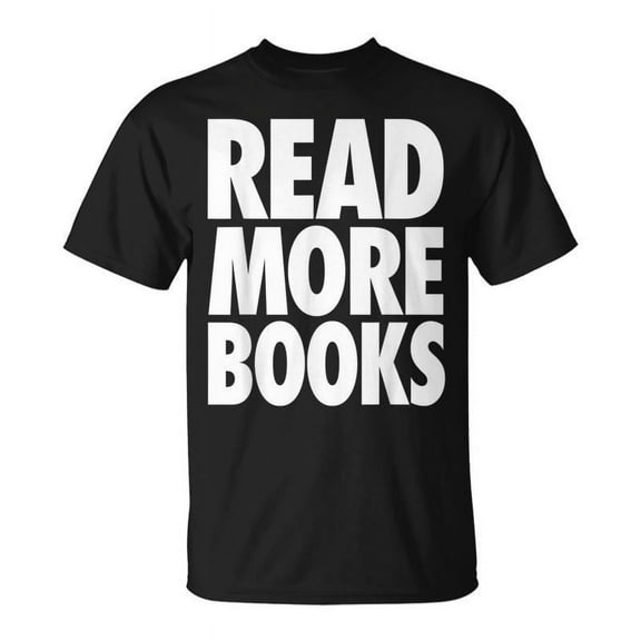 SR Read More Books Brain Food Reading White T-shirt