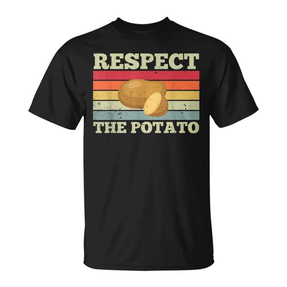 SR Respect Potato Potatoes Vegetables Chips Eater Graphic T-shirt