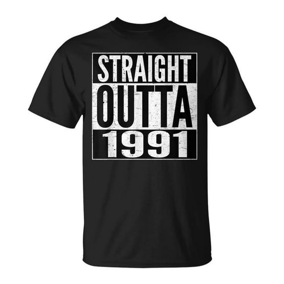 SR Straight Outta 1991 Birthday T-shirt