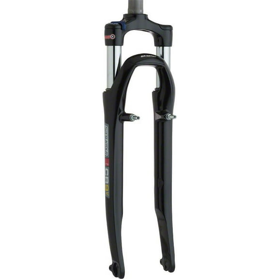 SR Suntour CR9 Suspension Fork: 700c, 1" Threaded 63mm Linear Pull, Black
