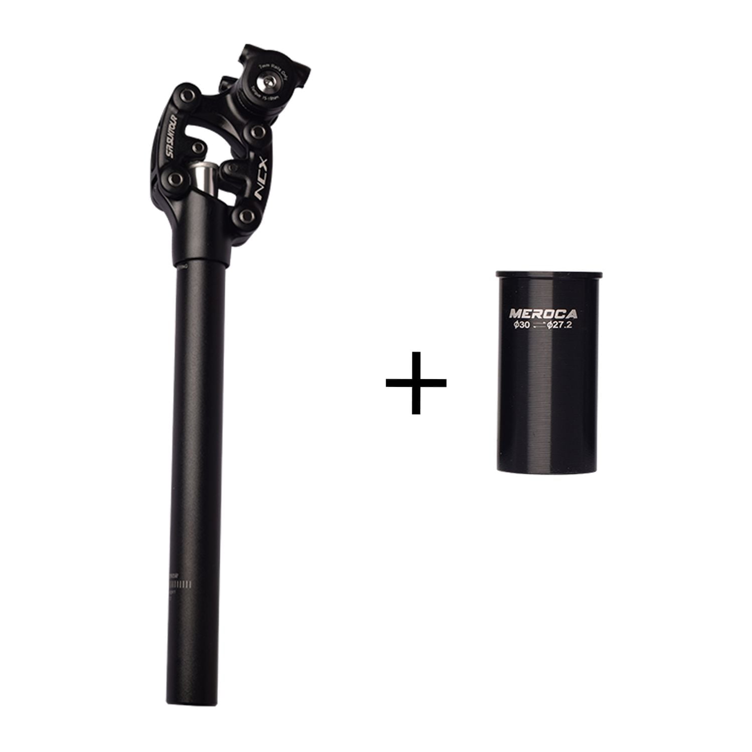 SR Suntour NCX Bicycle Suspension Seat Post with Standard SpringSpecification 30.4 400mm Black