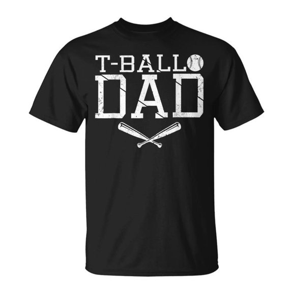 SR T Ball Dad Ball Dad Fathers Day Baseball Dad Daddy Papa T-shirt