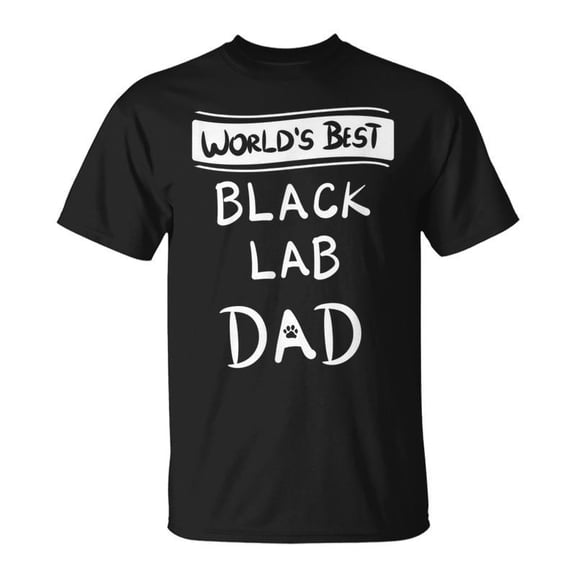 SR The Lab Dad Black Labrador Labrador Dad T-shirt