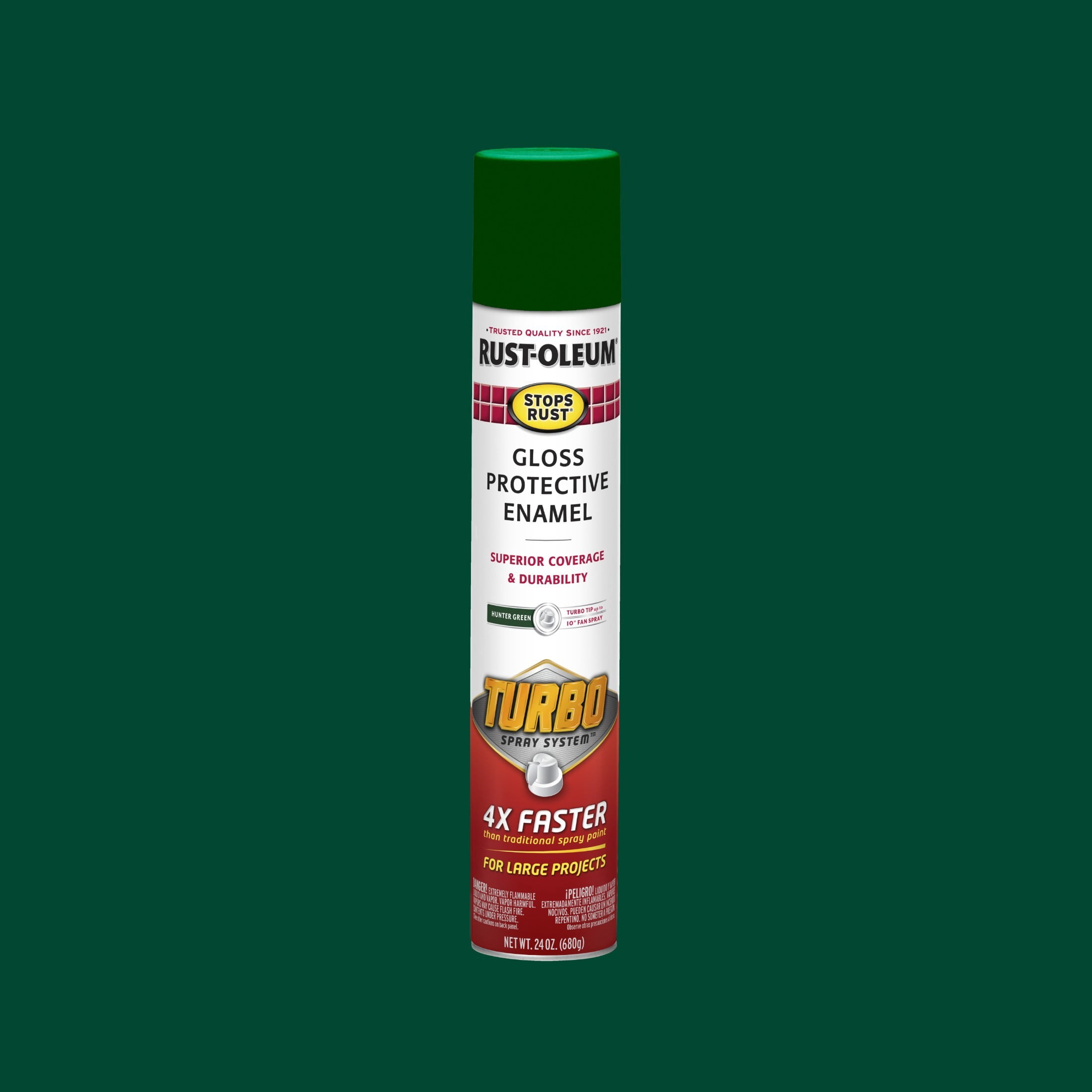 Hunter Green, Rust-Oleum Stops Rust Turbo Gloss Protective Enamel