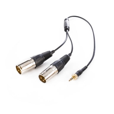 Saramonic SR-UM10-CC1 Locking 3.5mm TRS to Dual XLR Male Output Cable for Saramonic & Other Wireless Receivers