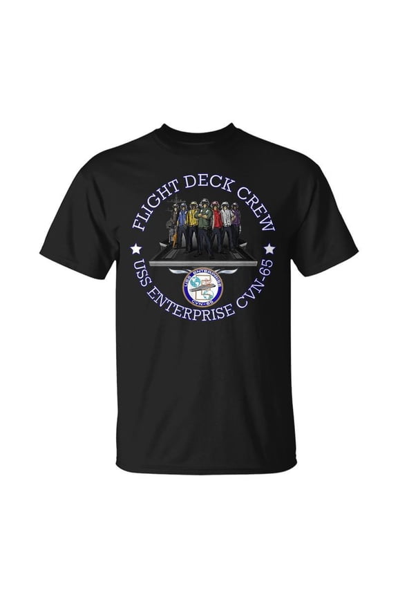 Uss Enterprise Cvn65 Flight Deck Crew T-shirt