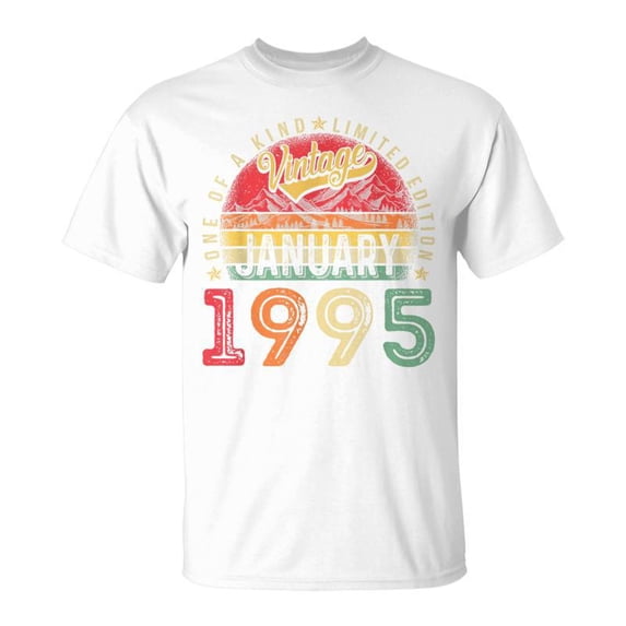 SR Vintage 30Th Birthday January 1995 Bday Women T-Shirt