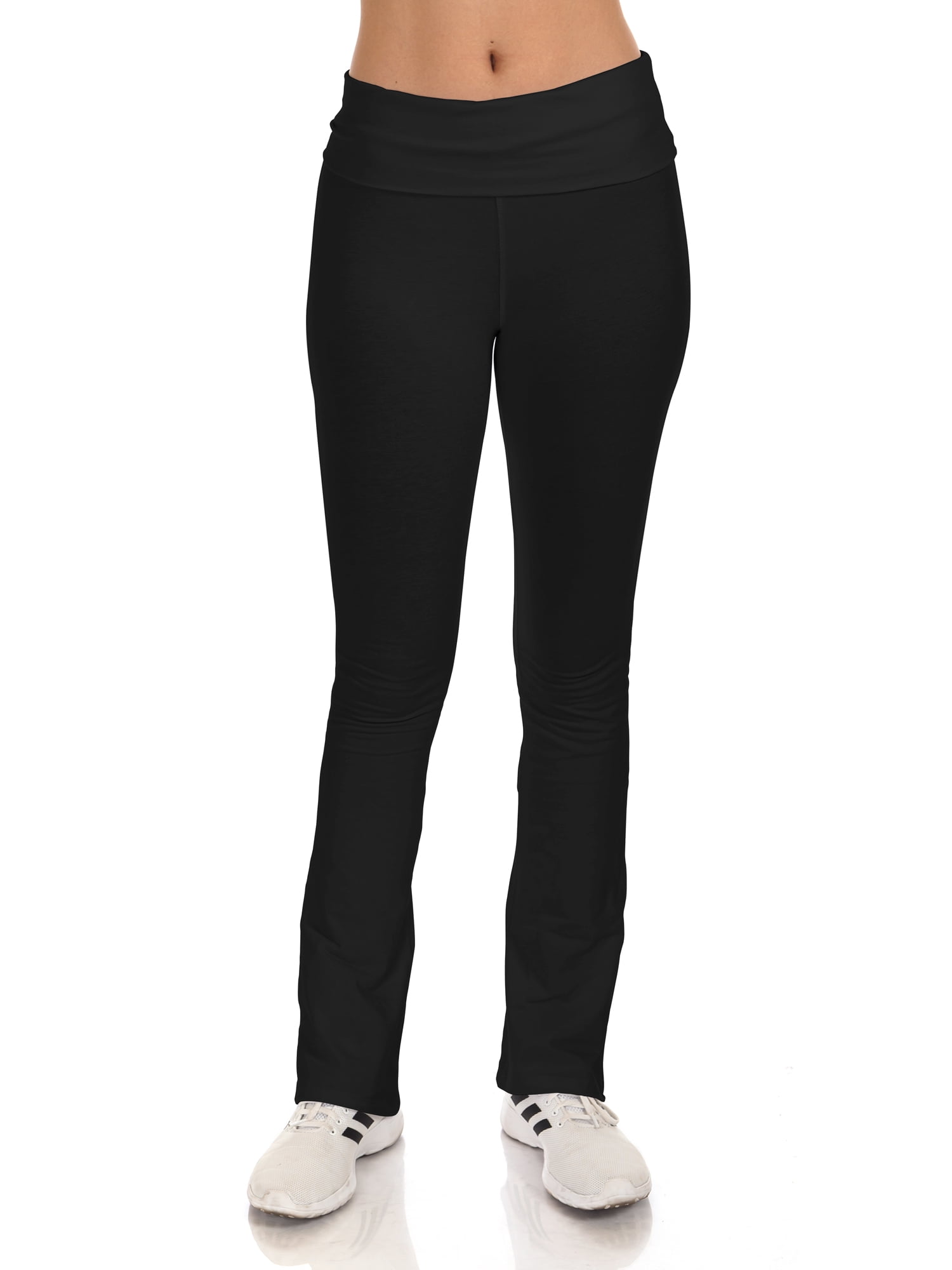 SR Women's Cotton High Waist Straight Leg Active Yoga Workout Pants