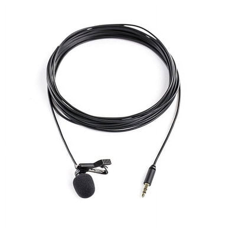 SR-XLM1 Omnidirectional Lavalier Mic with 3.5mm TRS Output for Cameras, Recorders  More (20' Cable)