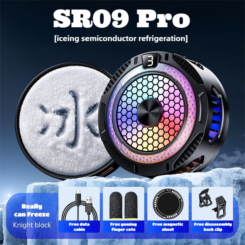 SR09 Pro Extreme Cooling Phone Cooler Semiconductor Magnetic Back-clip ...
