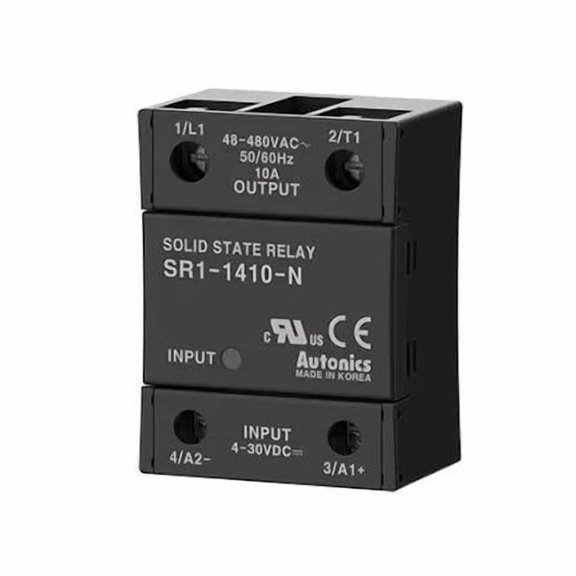 SR1-1410-N Autonics Solid state Relay, 10Amp Input: 4-30VDC, Output: 48-480VAC