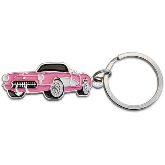 SR1 Performance 1956 Chevrolet Corvette C1 Key Chain - Classic Car Collectible Keychain - Officially Licensed by GM