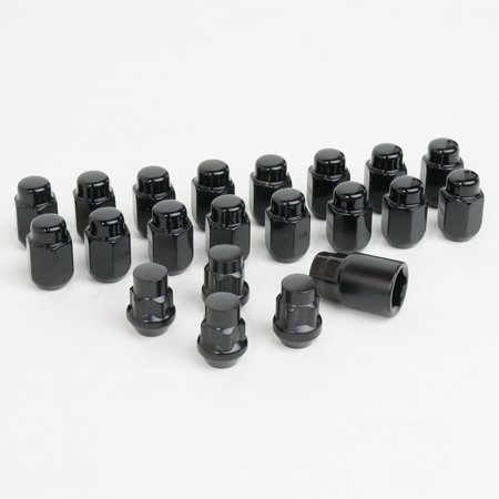 SR1 Performance Lug Nuts and Wheel Locks Set : 12mm x 1.50 Thread size Black