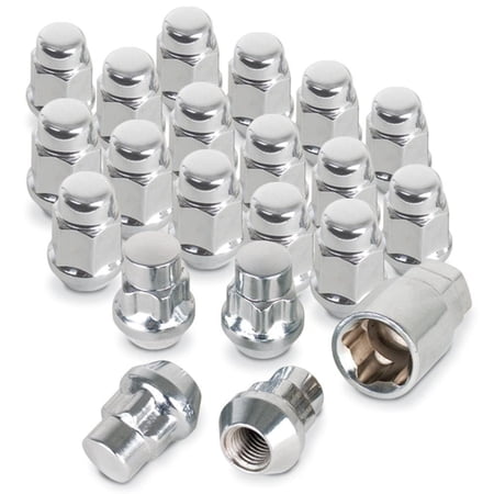 SR1 Performance Lug Nuts and Wheel Locks Set : 12mm x 1.50 Thread size Chrome