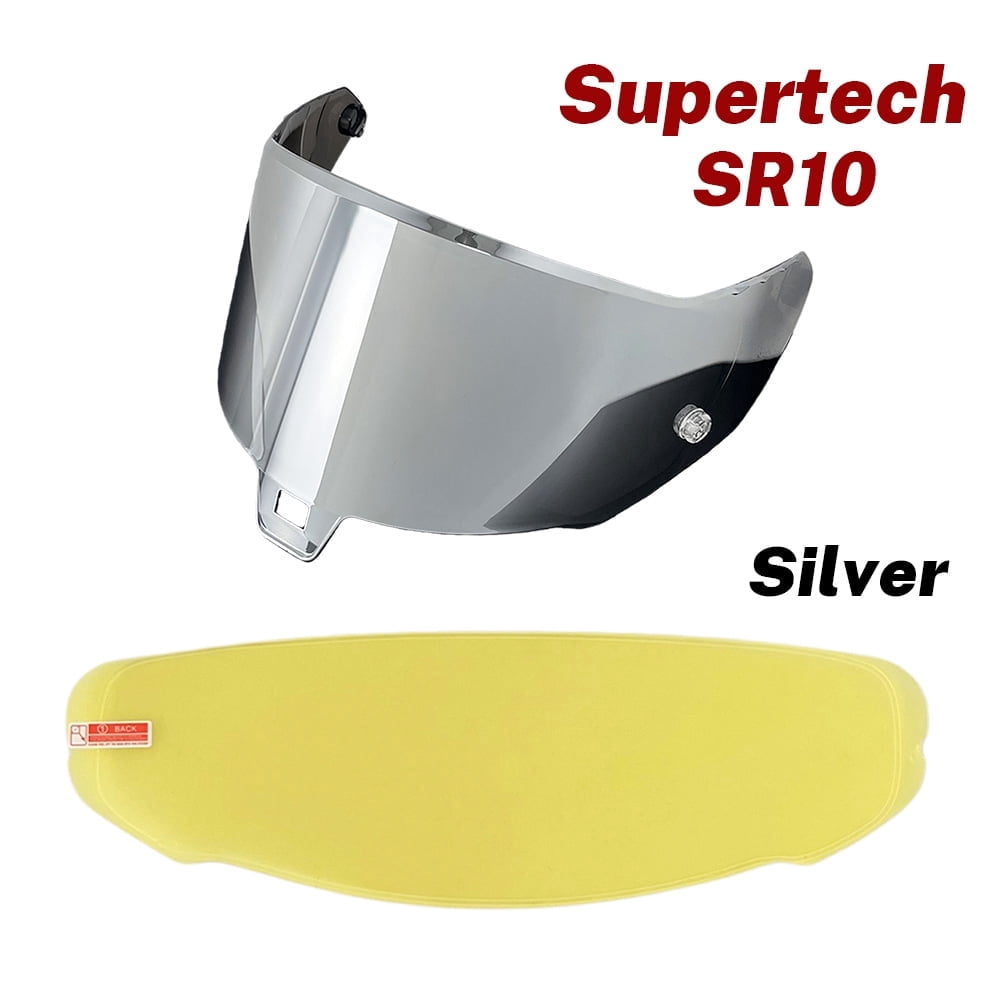 R10 Helmet Visor for Alpinestars Supertech SR10 Face Shield with Anti Fog Film