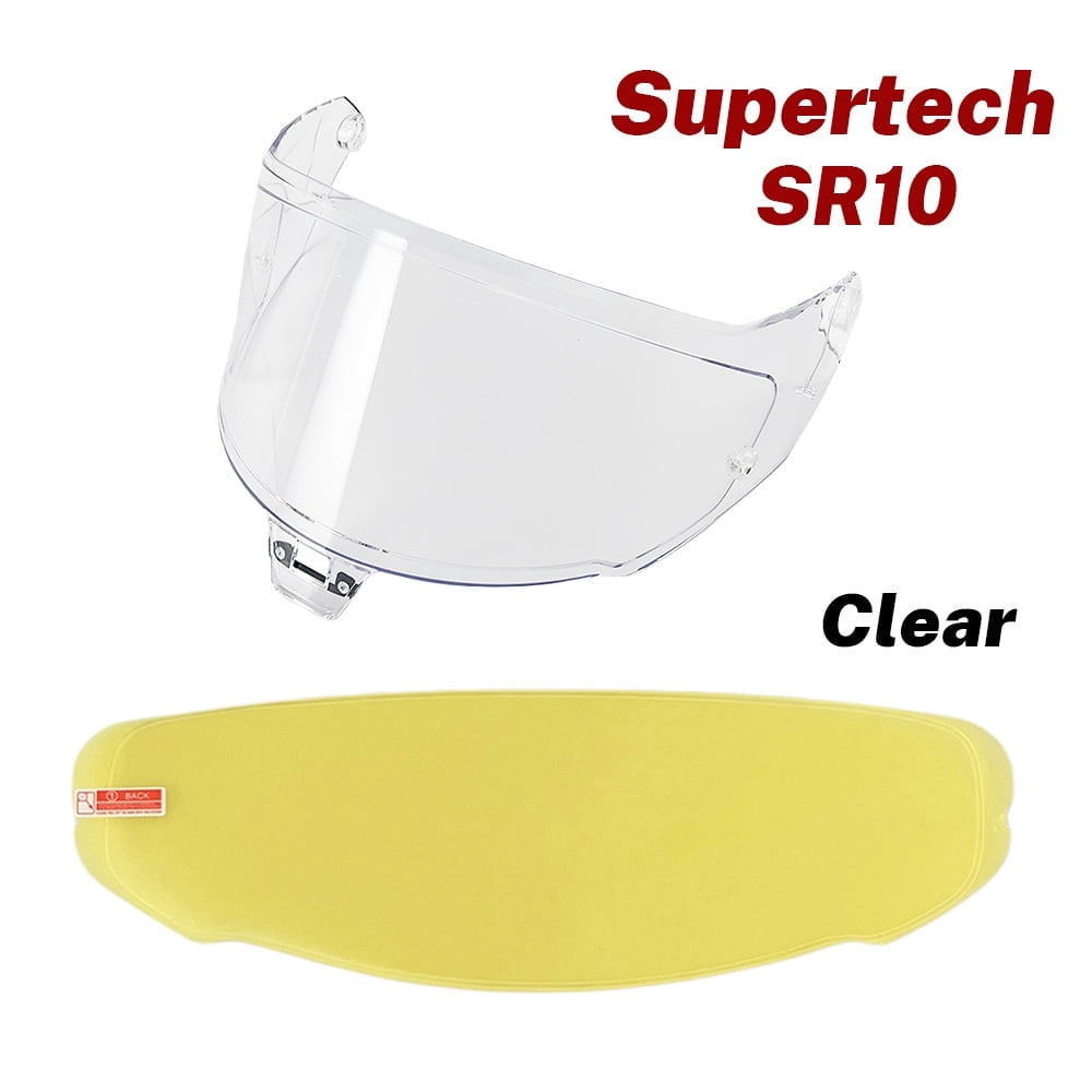 R10 Helmet Visor for Alpinestars Supertech SR10 Face Shield with Anti Fog Film