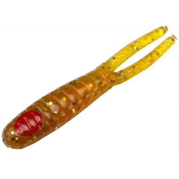 SR103-12 H&H Lures 3" Sparkle Beetle Trailers 10-Pack Rootbeer/Glitter