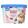 thumbnail image 1 of Great Value Tin Roof Sundae Ice Cream, 48 fl oz, 1 of 6