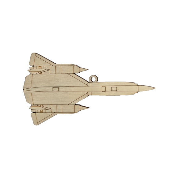SR71 Blackbird Laser‑Cut Wooden Ornament – Aviation Military Holiday Décor