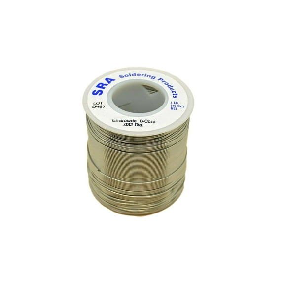 SRA Lead Free Acid Core Envirosafe Solder .032-Inch, 1-Pound Spool