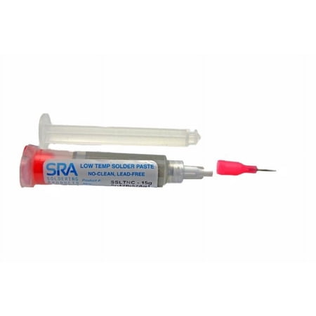 SRA Low Temperature Lead Free Solder Paste T3 - 15 Grams