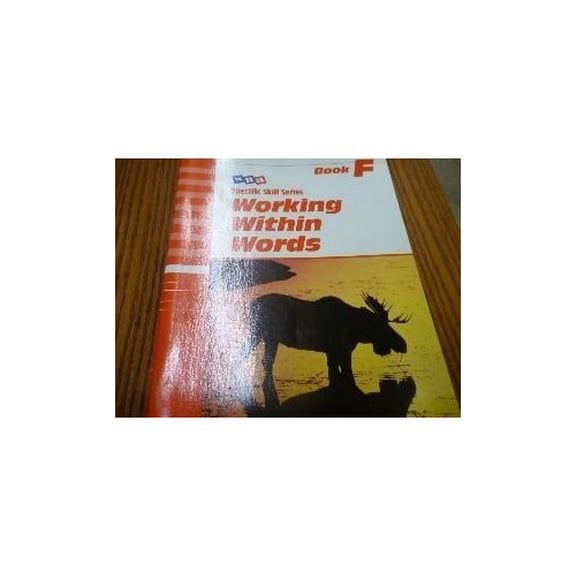 Pre-Owned SRA, Specific Skill Series: Working Within Words, Book F, 9780026879262, 0026879263, Paperback, Book F edition