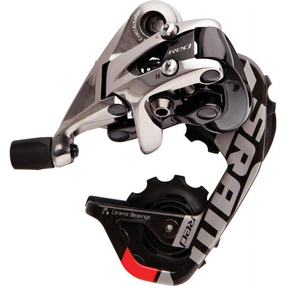 SRAM Red Rear Derailleur - 10 Speed, Short Cage, Black/Silver