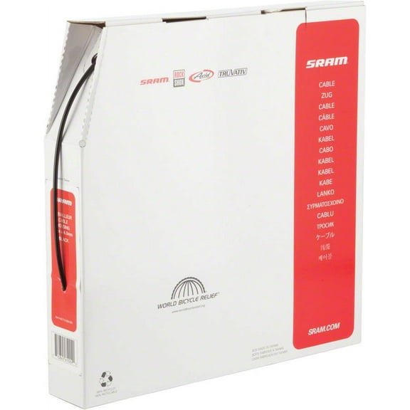 SRAM 4mm Derailleur Cable Housing Black, 30 Meter Filebox