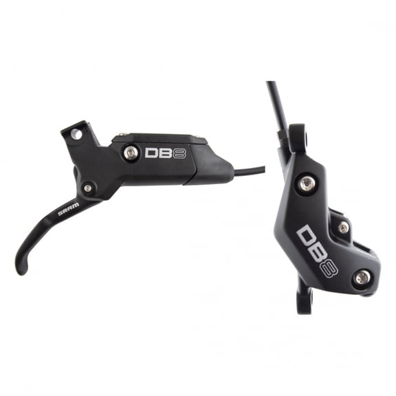 SRAM DB8 Disc Brake and Lever - Rear, Mineral Oil Hydraulic, Post Mount, Diffusion Black, A1