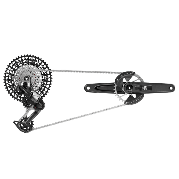 SRAM Eagle 90 T-Type Groupset - 170mm Wide Crank, 32t Chainring, Trigger Shifter, 10-52t 12-Speed Cassette, Rear