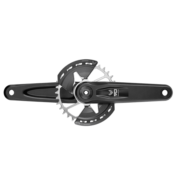 SRAM Eagle 90 T-Type Wide Crankset - 155mm, 12-Speed, 32t Chainring, Direct Mount, 2-Guards, DUB Spindle Interface,