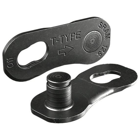 SRAM Eagle T-Type PowerLock Flattop Connector Link - 12-Speed, For Eagle T-Type Flattop Chain Only, PVD Coated, Black,