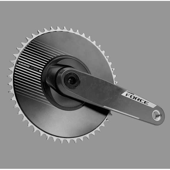 SRAM Force 1x Aero E1 Crankset, Speed: 12/13, Spindle: 28.99mm, BCD: Direct Mount SRAM 8 Bolt, 50, DUB, 172.5mm, Black,