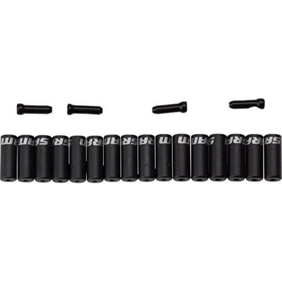 SRAM Ferrule kit Includes 10x 4mm shifter housing stops, 6x 5mm brake housing stops and 4 cable ends, Black