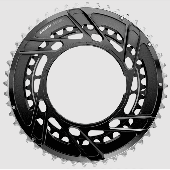 SRAM Force 2x Thread Mount Chainring - 48/35t, 12-Speed, Thread Mount (For Force E1 AXS PM Spider), Black, E1