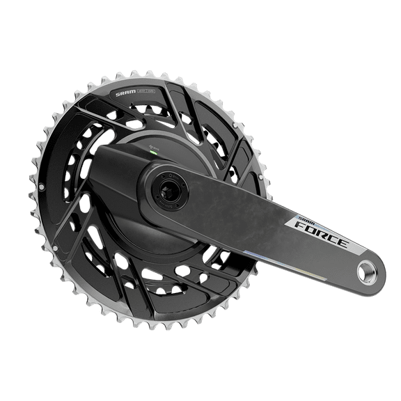 SRAM Force 2x Powermeter E1 Power Meter Crankset, Speed: 12, Spindle: 28.99mm, BCD: Thread Mount, 46/33, DUB, 160mm,