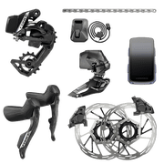 SRAM Force eTap AXS Road Groupset - 2x12-Speed, HRD Shift/Brake Levers, FM Calipers, Rotors, Chain, F/R Derailleurs,
