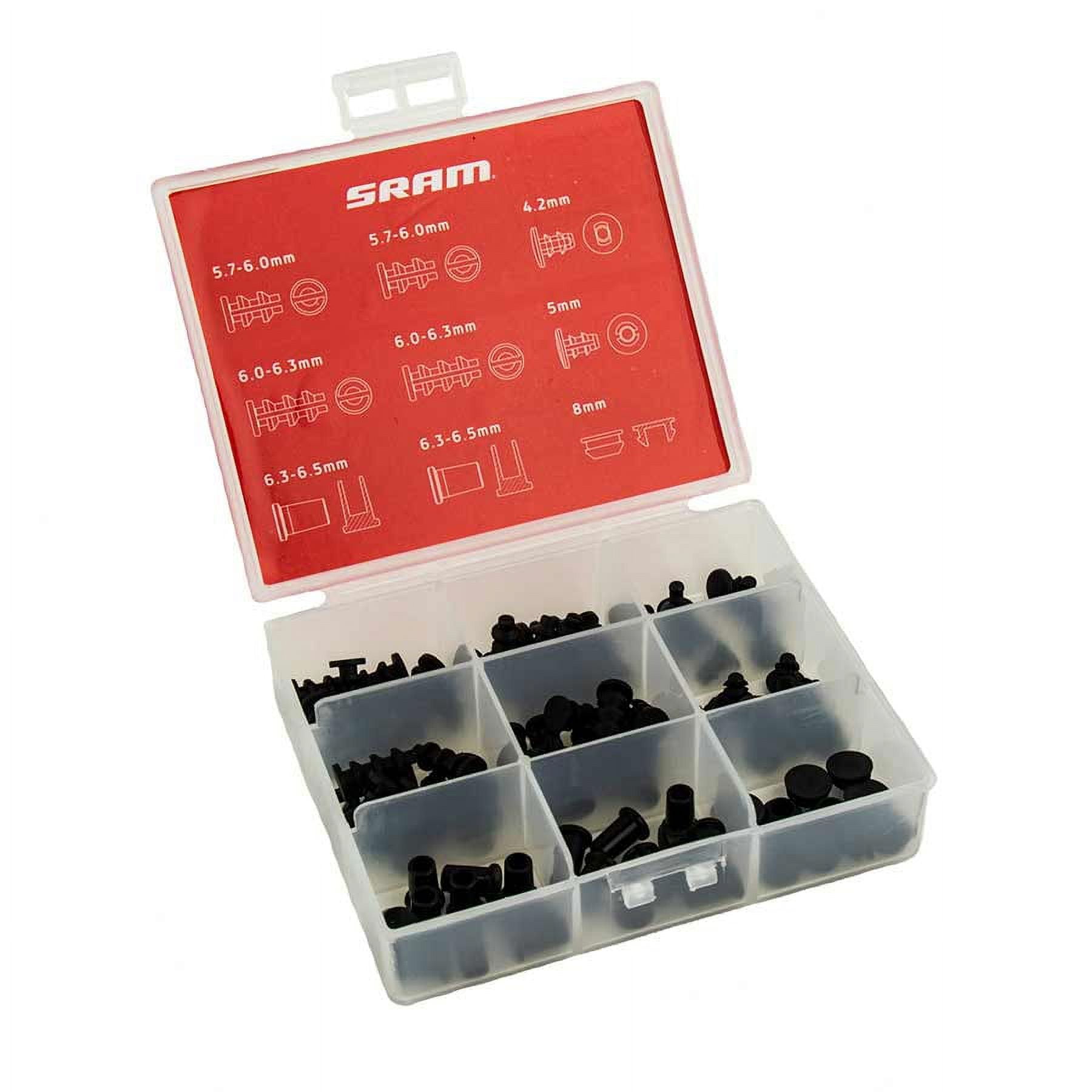SRAM Frame Plug Tackle Box 4.2mm x 10, 5mm x 10, 5.7-6mm x 20, 6.0-6.3mm x 20, 6.3-6.5mm x 20, 8mm x 10