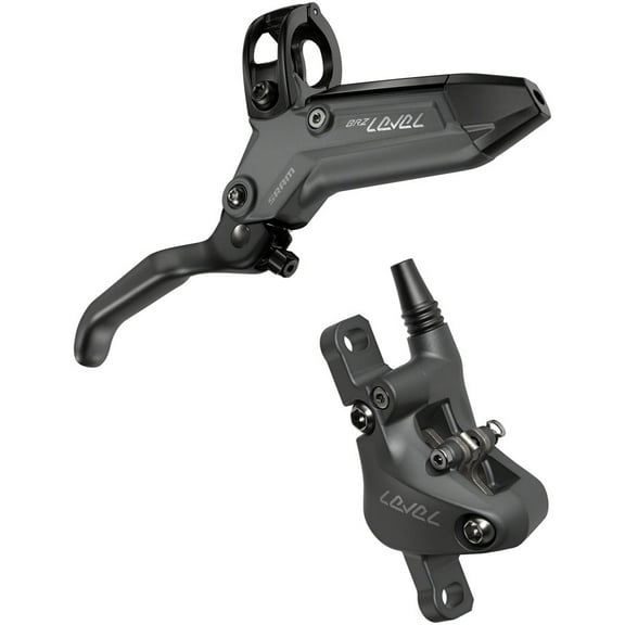 SRAM Level Bronze Stealth Disc Brake and Lever - Rear, Post Mount, 2-Piston, Aluminum Lever, SS Hardware, Dark Polar, C1