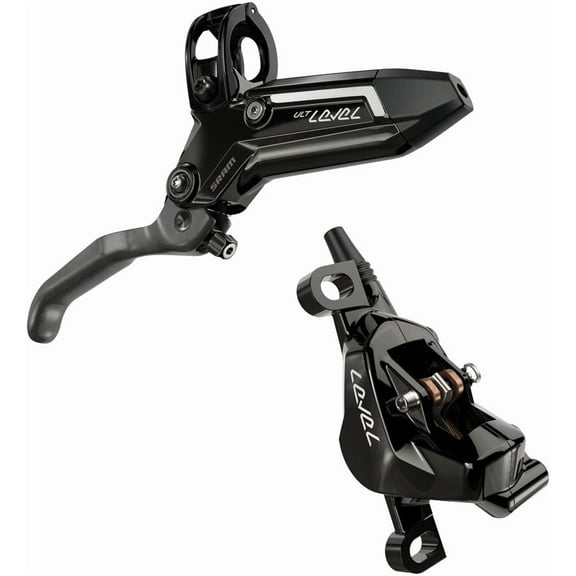 SRAM Level Ultimate Stealth Disc Brake and Lever - Front, Post Mount, 2-Piston, Carbon Lever, Titanium Hardware, Gloss