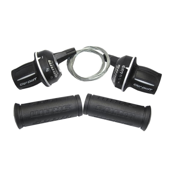 SRAM MRX Comp Shifter Set 6 Speed Rear Microfriction Front, Includes Stationary Grips