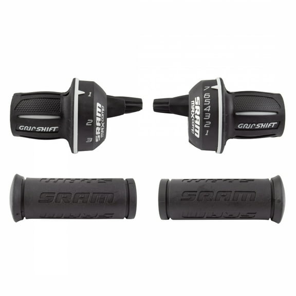 SRAM MRX Comp Shifter Set 7 Speed Rear Microfriction Front, Includes Stationary Grips