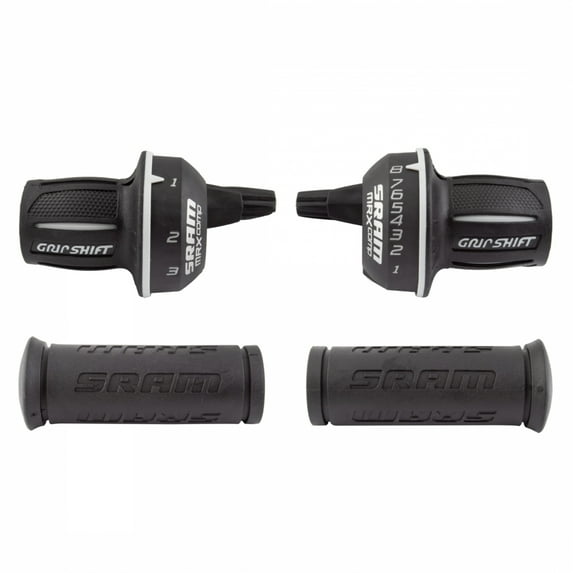 SRAM MRX Comp Shifter Set 8 Speed Rear Microfriction Front, Includes Stationary Grips