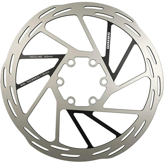 SRAM Paceline Disc Brake Rotor - 140mm, 6-Bolt, Silver/Black