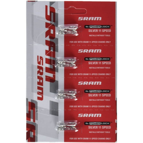 SRAM PowerLock Chain Connector 11-speed, Silver, Pack of 4